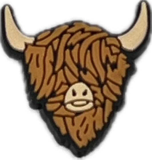Highland Cow Croc Charms