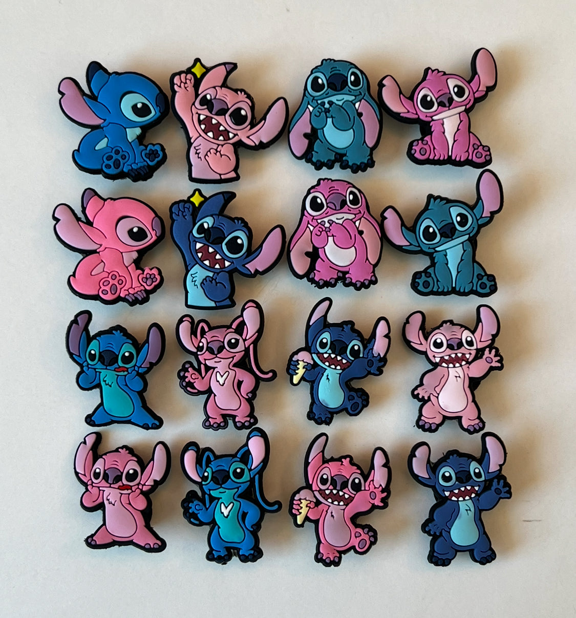 Stitch & Angel Croc Charms