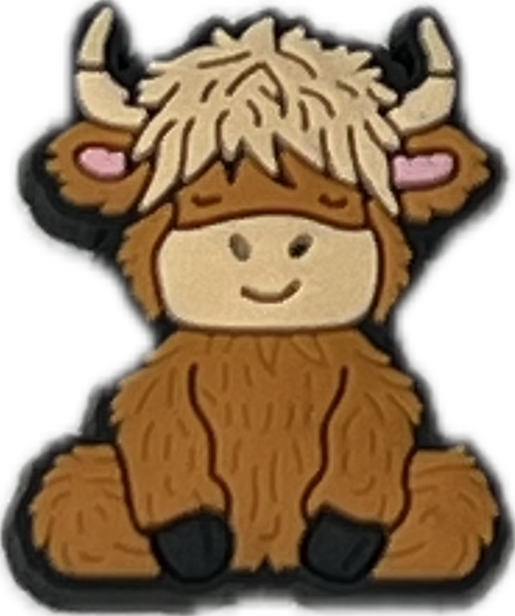 Highland Cow Croc Charms