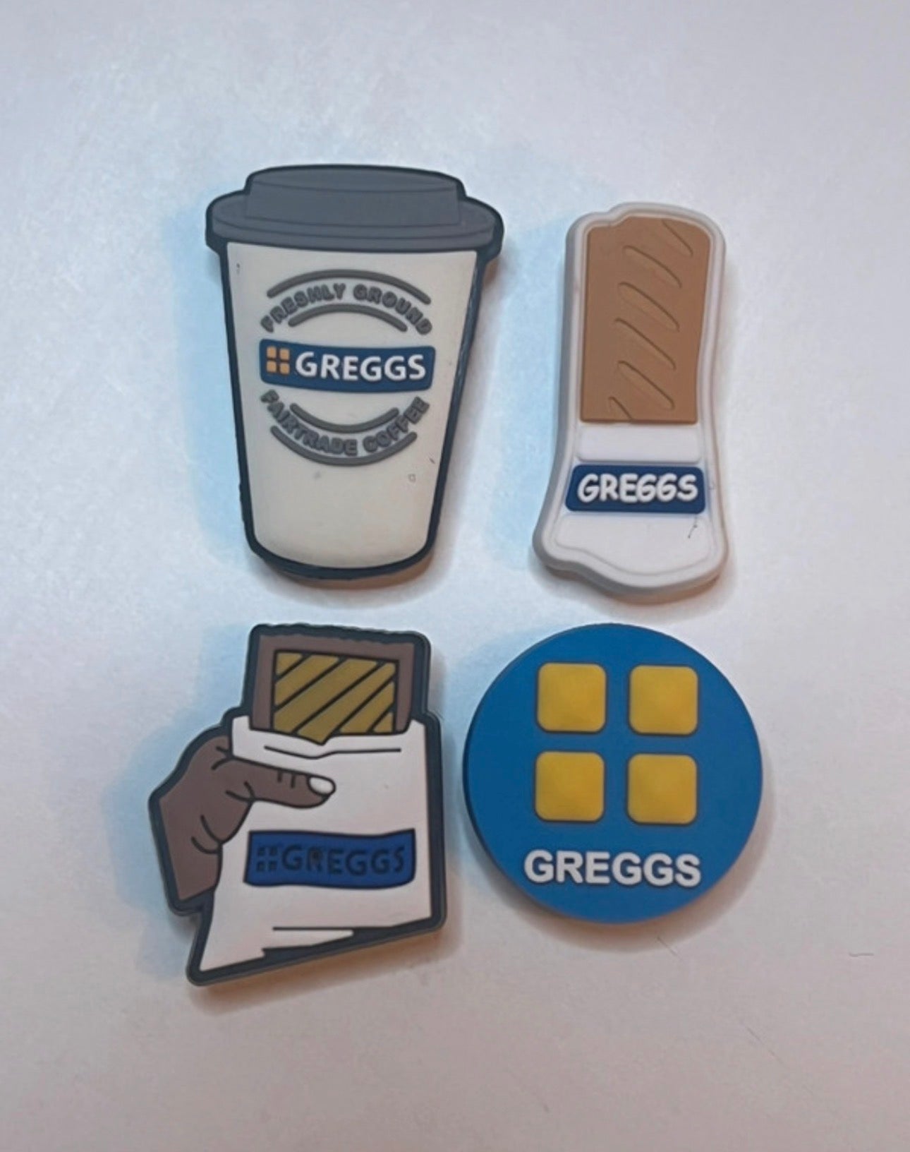 Greggs Bakery Shoe Charms