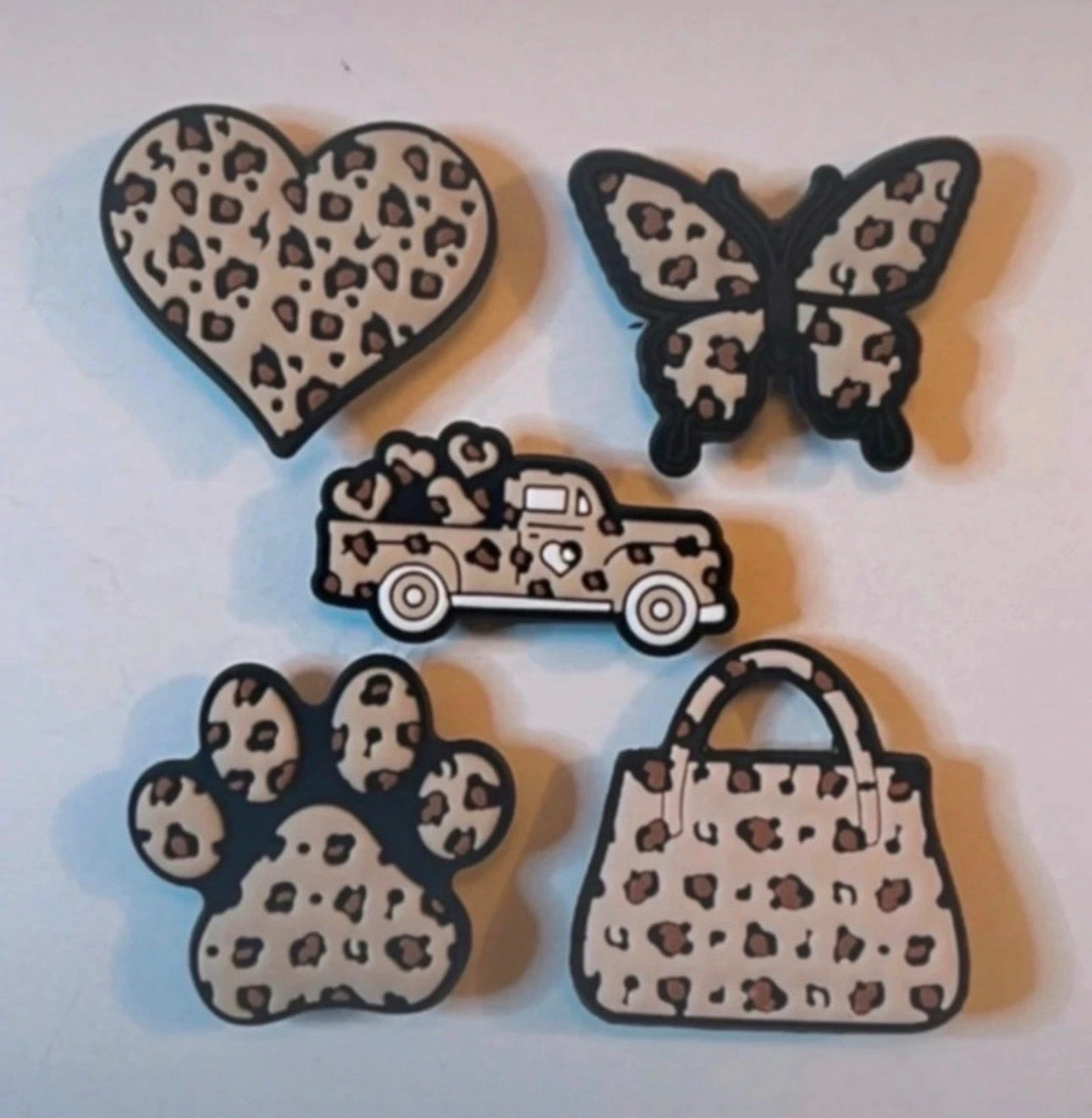 Leopard Print Croc Charms