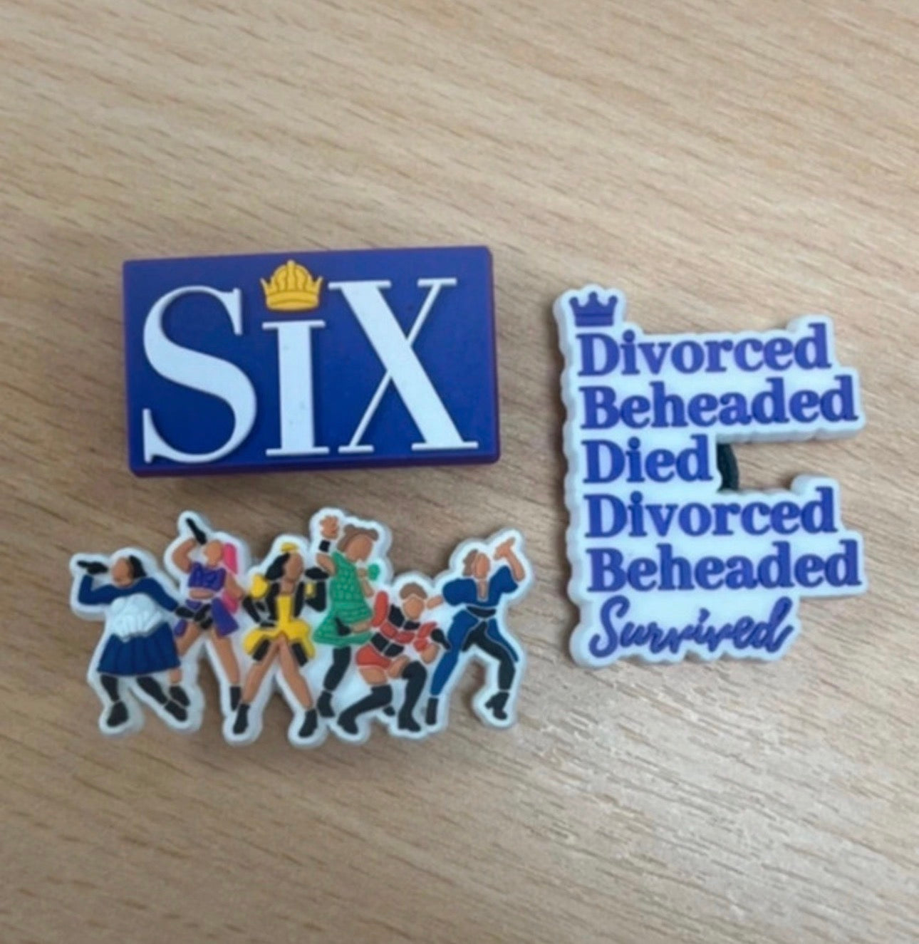 SIX the musical shoe charms