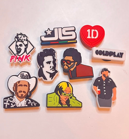 Popular Singers Croc Charms