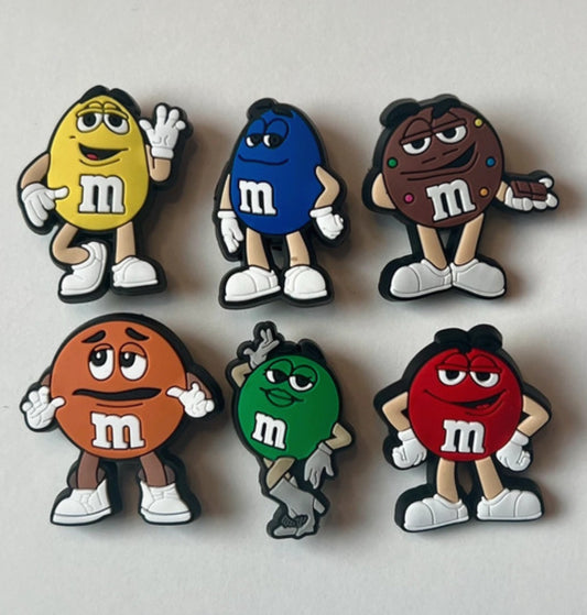 M&M Chocolate Croc Charms