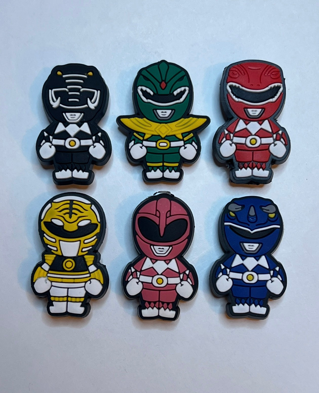 Power Ranger Shoe Charms